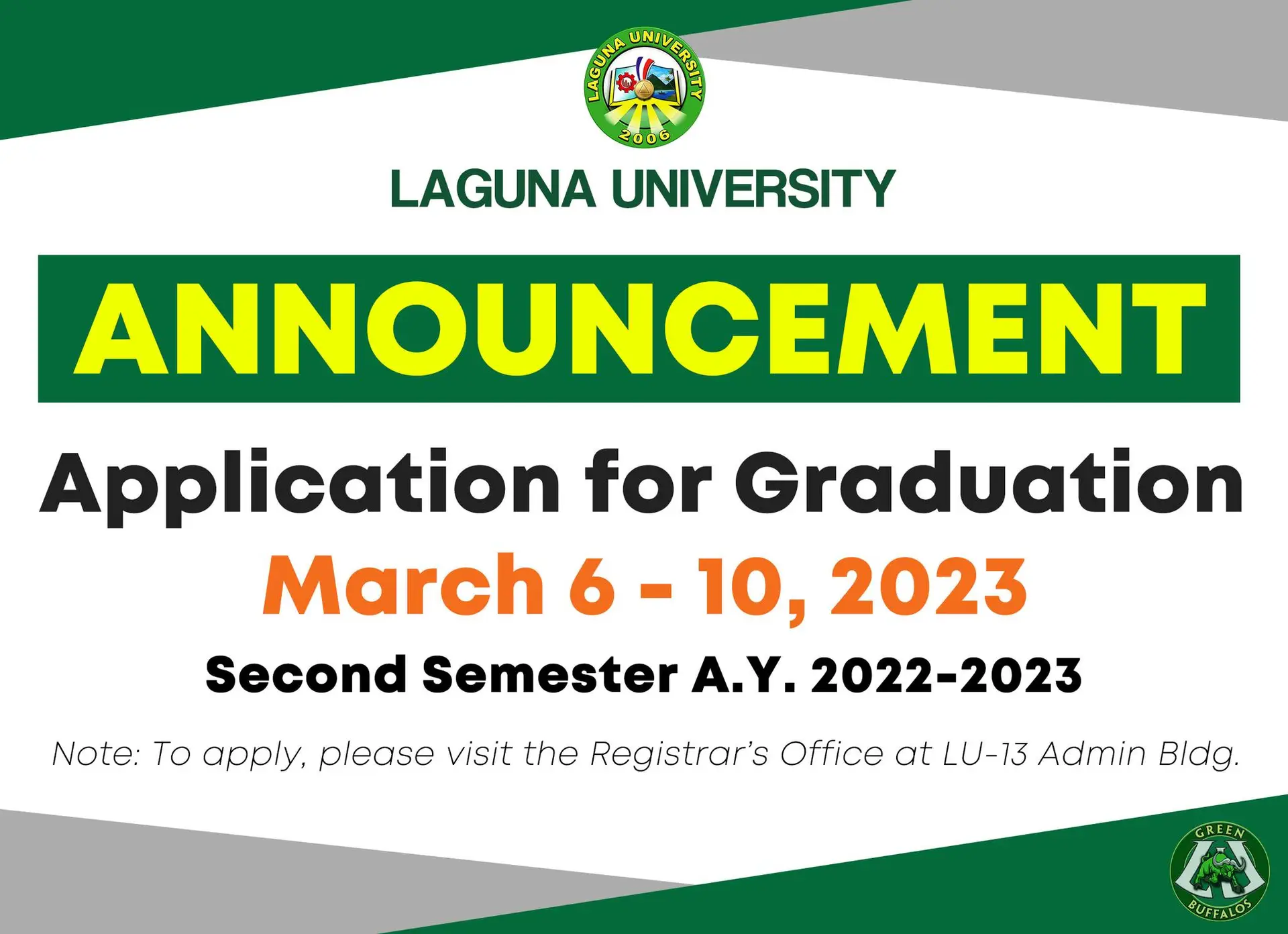 Date Posted: February 23, 2023  |  Source: Laguna University Official FB page