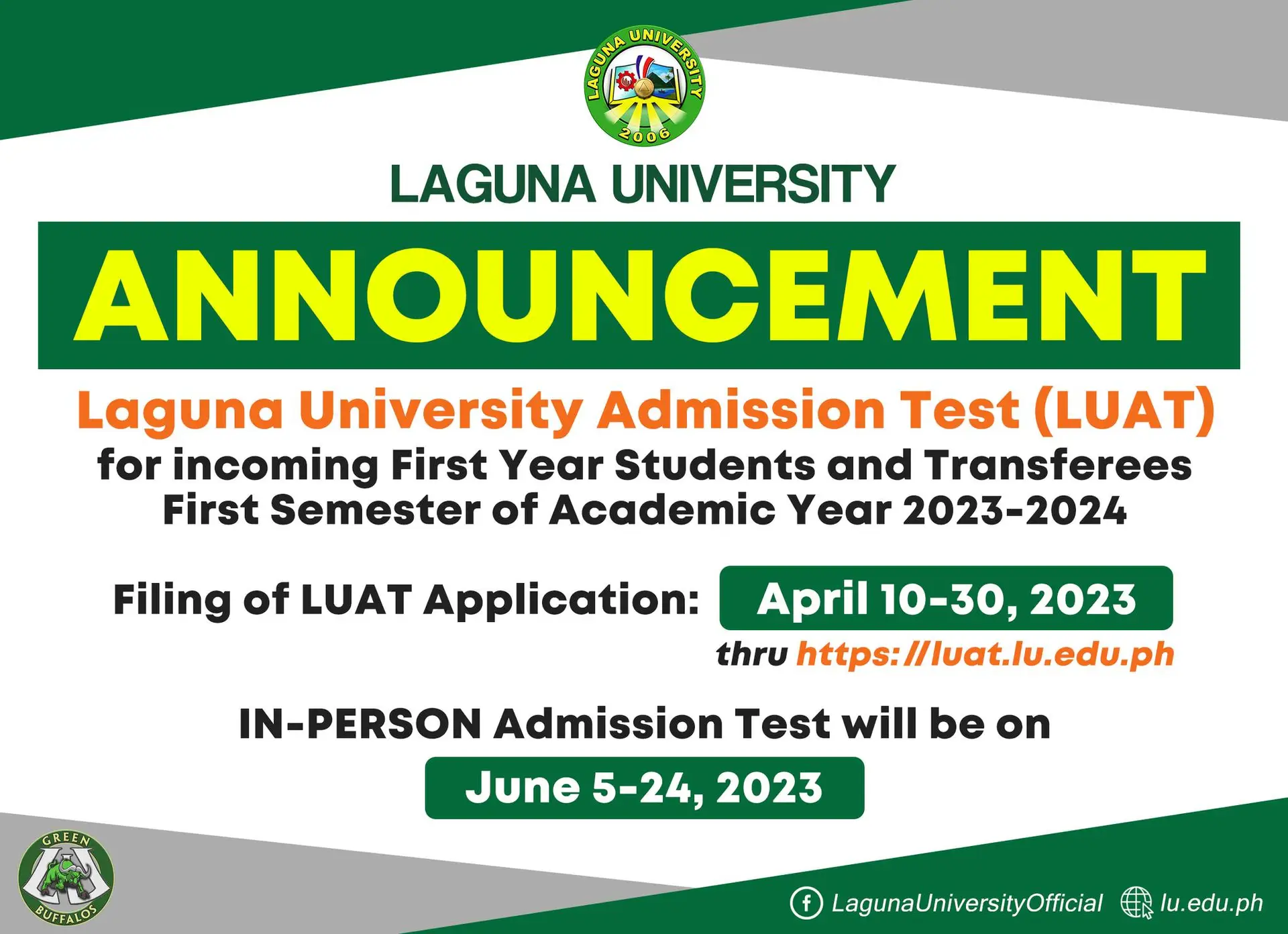 Date Posted: April 5, 2023  |  Source: Laguna University Official FB page