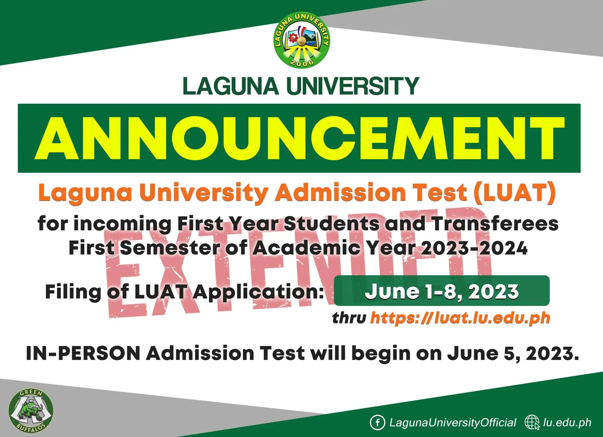 Date Posted: June 1, 2023  |  Source: Laguna University Official FB page