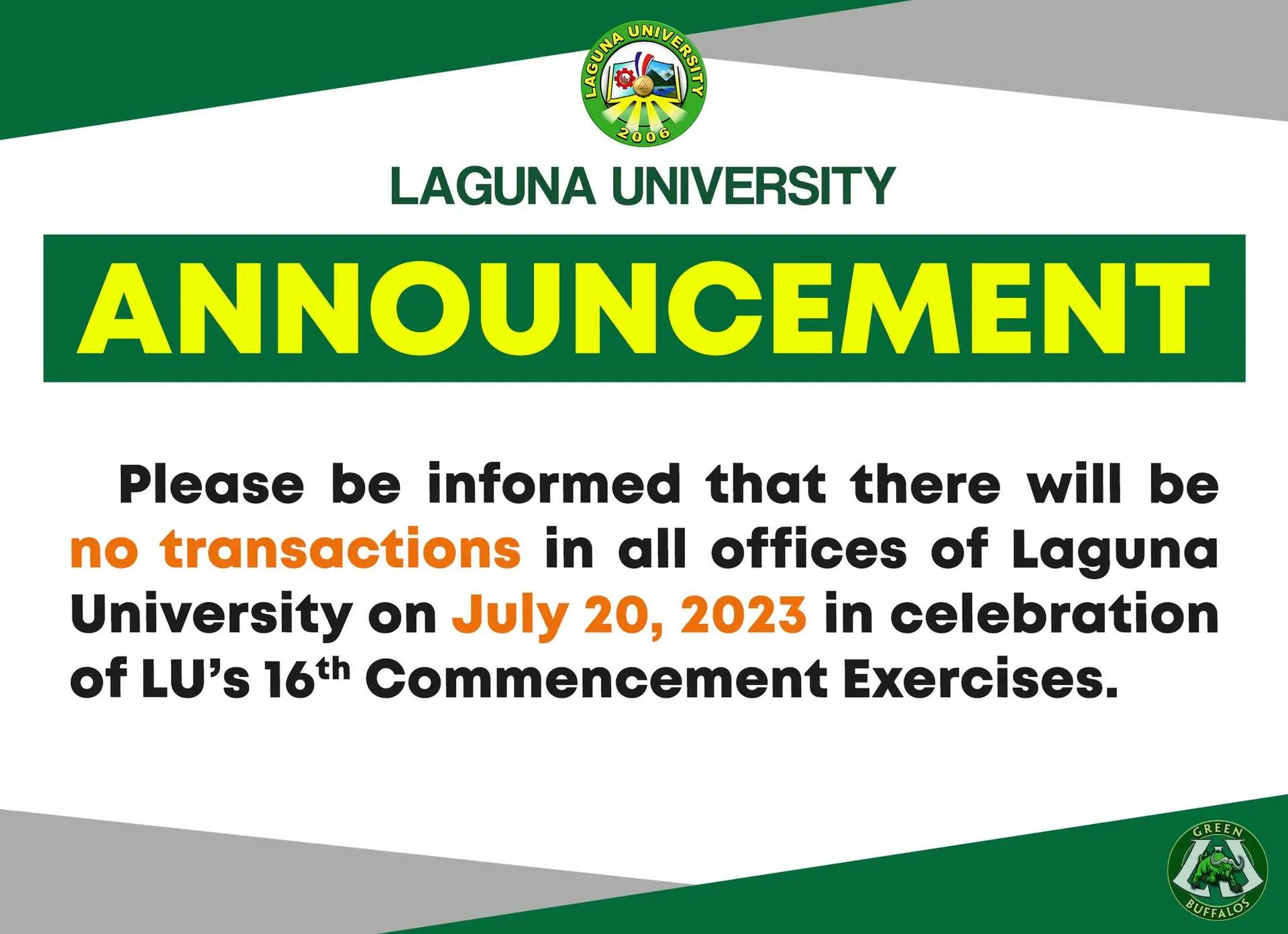 Date Posted: July 18, 2023  |  Source: Laguna University Official FB page