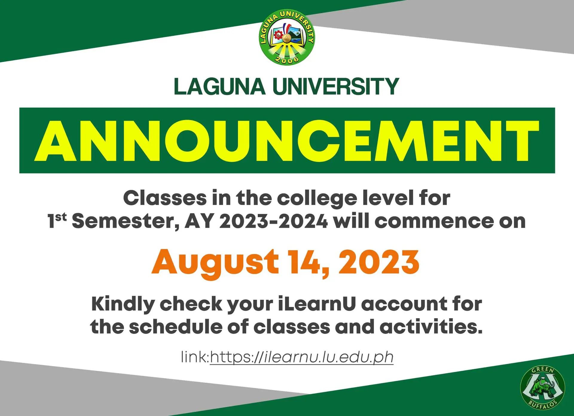 Date Posted: August 11, 2023  |  Source: Laguna University Official FB page